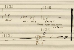 Arnold Schönberg: »Moses und Aron«, II. Akt © Schott Music